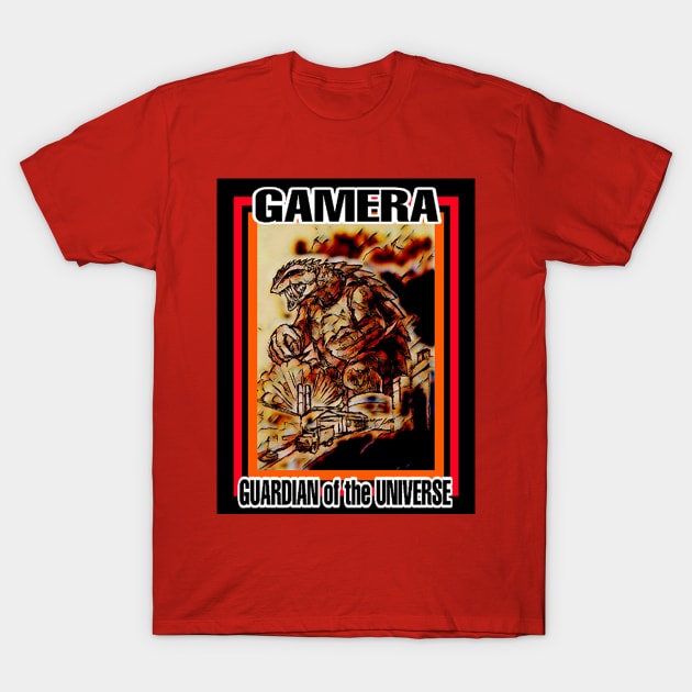 GAMERA, GUARDIAN OF THE UNIVERSE T-Shirt by Robzilla2000